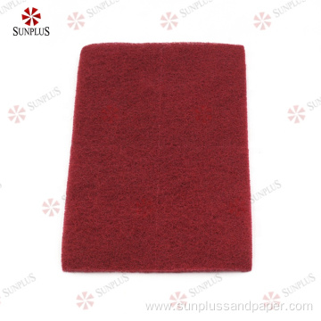 Red Aluminum Abrasive Tool Sanding Scuff Pad